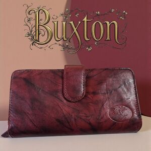 Buxton Women's Burgundy Leather Wallet